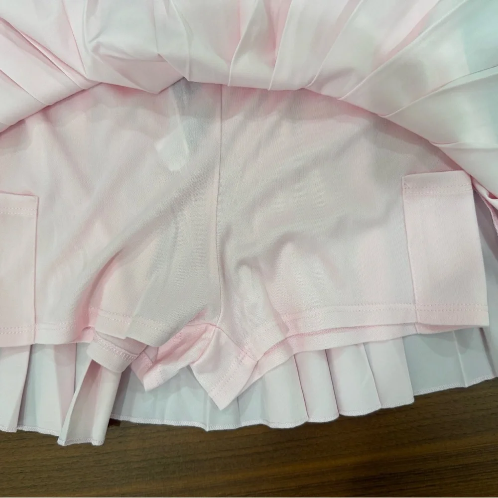 Forever 21 Pale Pink Pleated Mini Skirt - Picture 7 of 11